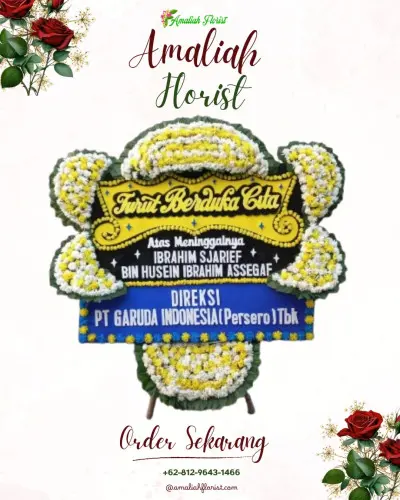Papan Bunga Duka di Soasio